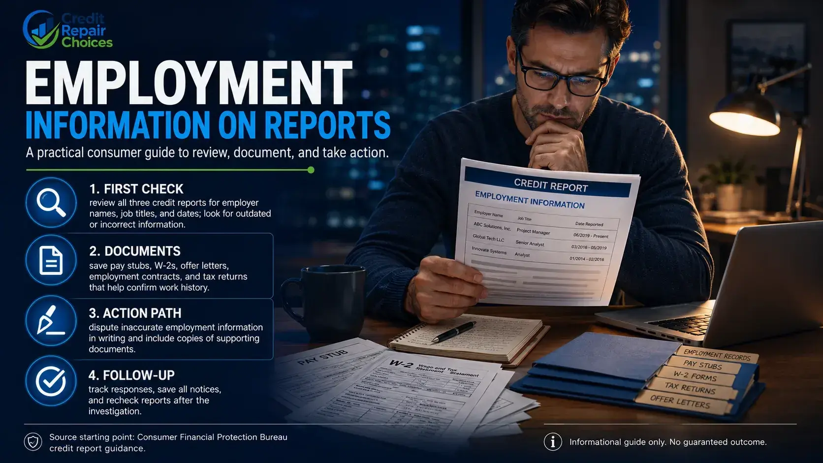 A Step-by-Step Checklist for Employment Information On Reports
