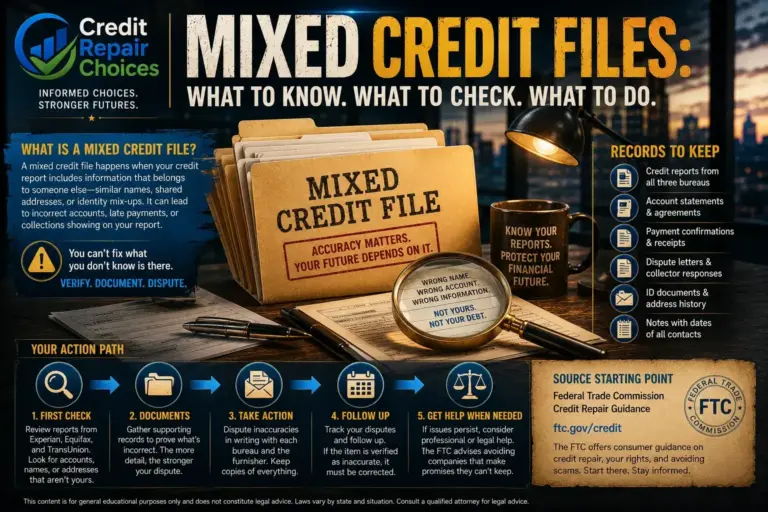 A Step-by-Step Checklist for Mixed Credit Files