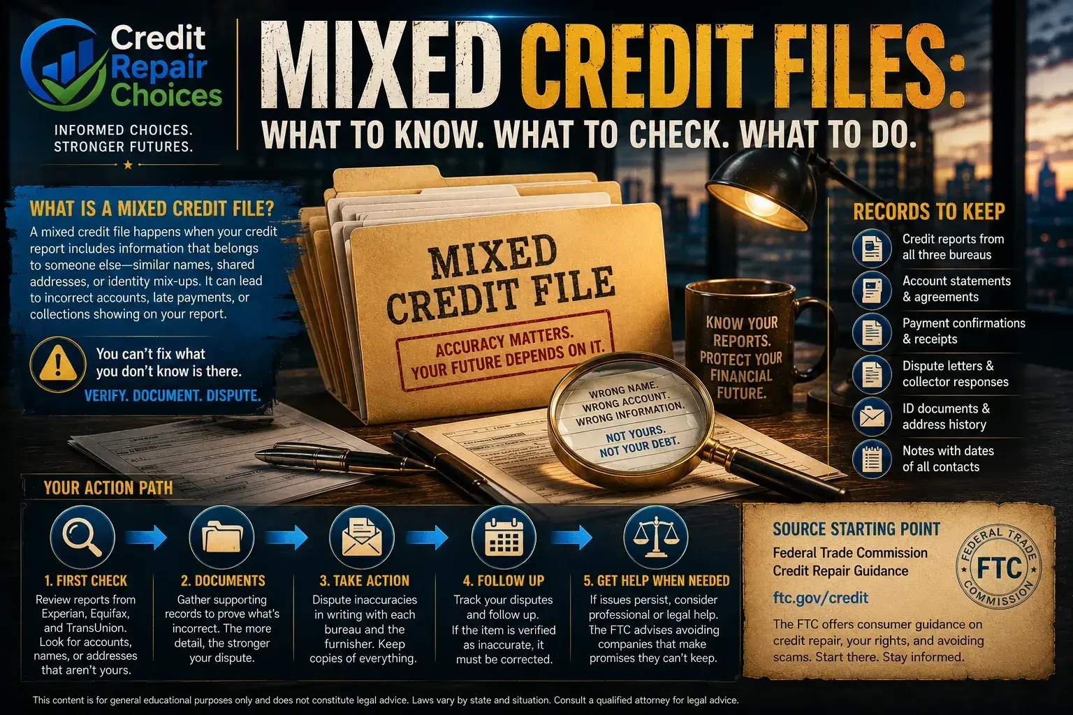 A Step-by-Step Checklist for Mixed Credit Files