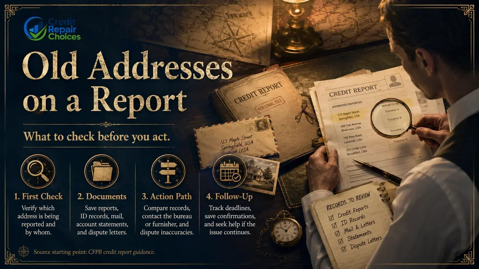 A Step-by-Step Checklist for Old Addresses On A Report