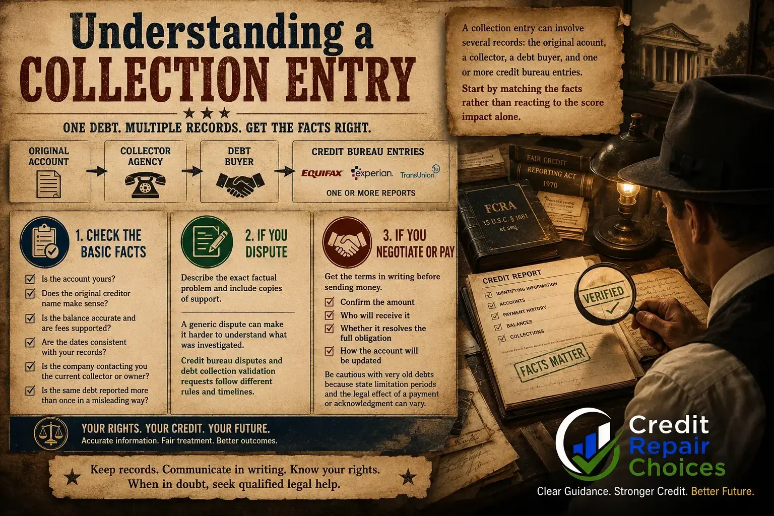 Collections on Your Credit Report: What to Check Before You Act