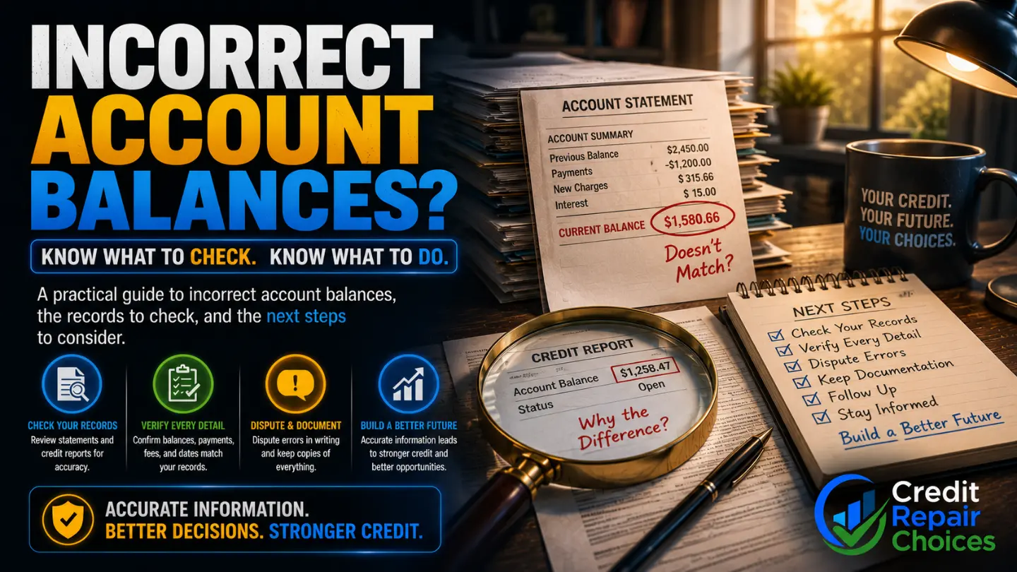 Common Mistakes People Make With Incorrect Account Balances