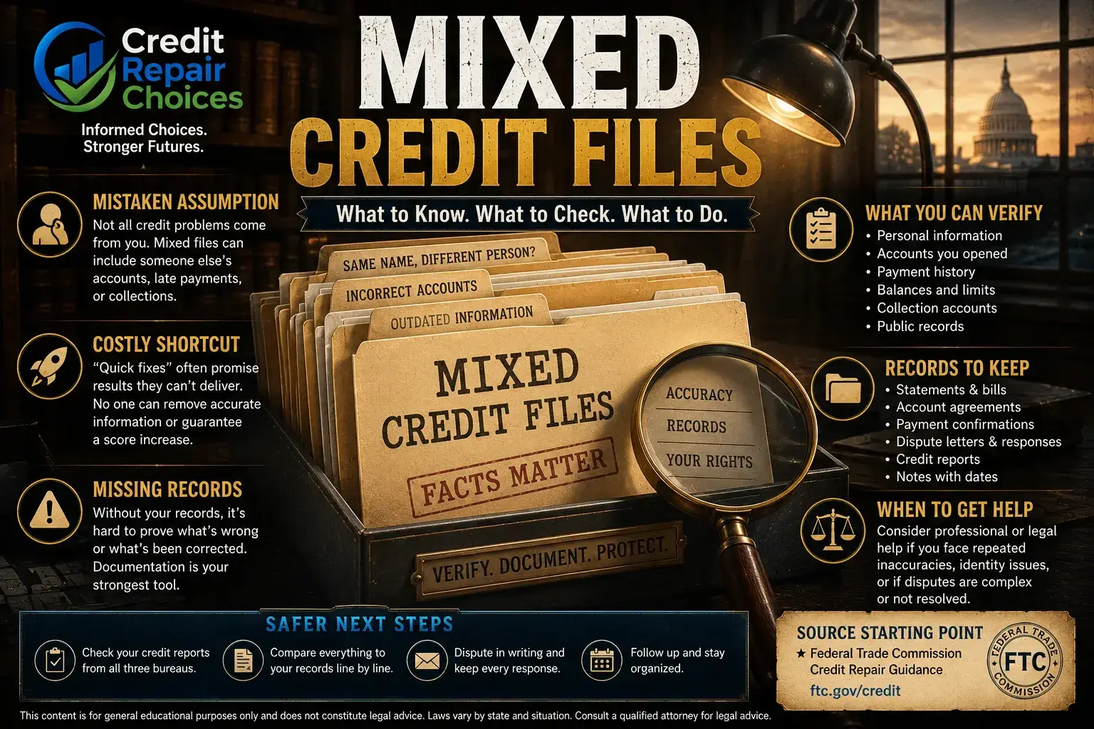 Common Mistakes People Make With Mixed Credit Files