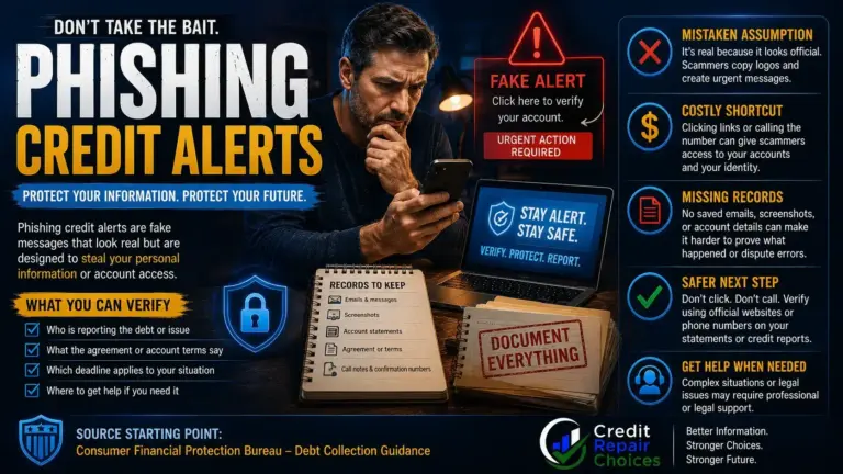 Common Mistakes People Make With Phishing Credit Alerts