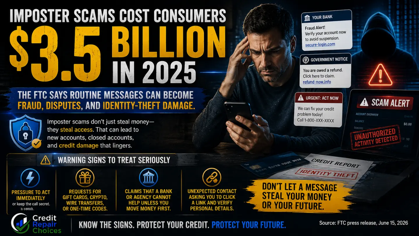 FTC Says Imposter Scams Cost Consumers $3.5 Billion in 2025