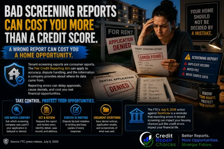 FTC Says RentGrow Screening Errors Could Cost Renters Housing