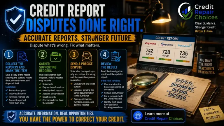How to Dispute Credit Report Errors Step by Step
