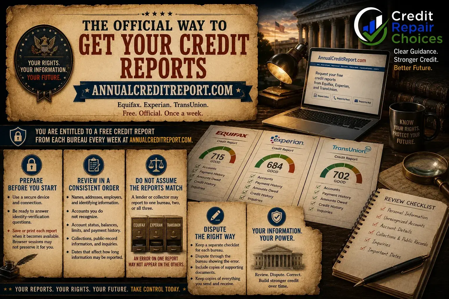 How to Get All Three Credit Reports for Free