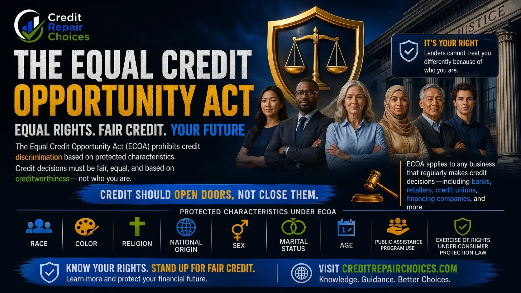 The law that bars discrimination in credit decisions.