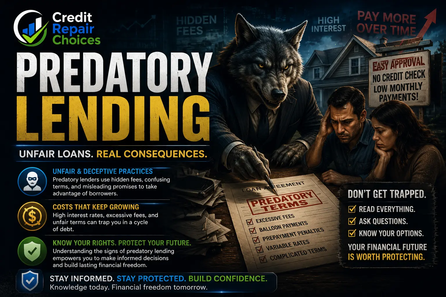 Warning signs that borrowing terms deserve a closer look.