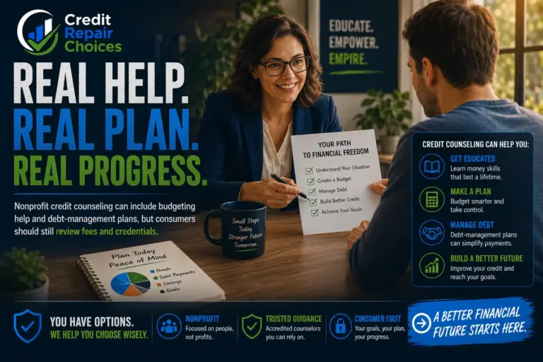 What credit counseling may include.