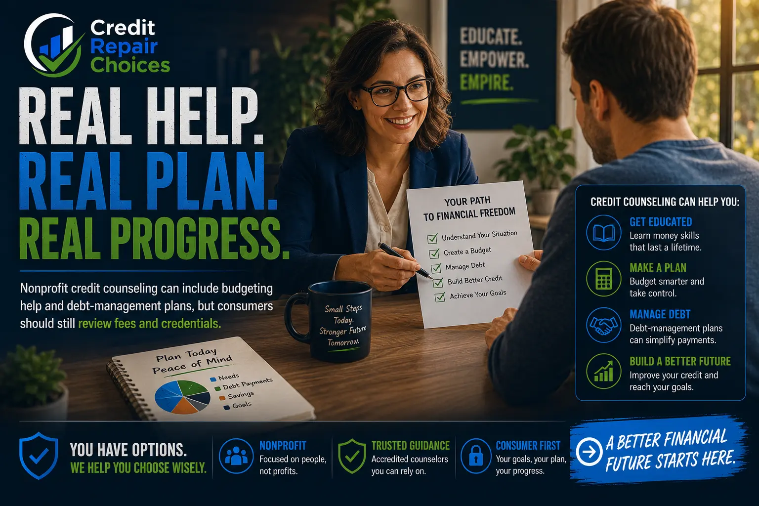 What credit counseling may include.