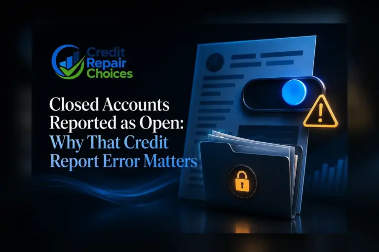 Closed Accounts Reported as Open: Why That Credit Report Error Matters