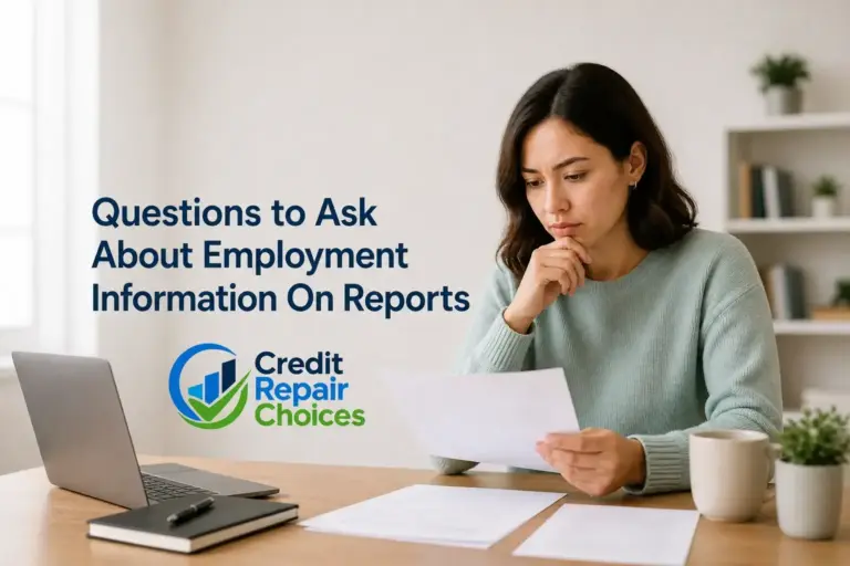 Questions to Ask About Employment Information On Reports